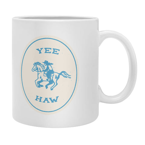 Emma Boys Yee Haw in Blue Coffee Mug