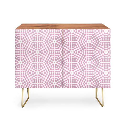 Emmie K SPRING BLOOM DOT PINK Credenza