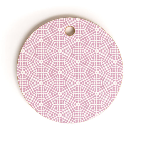 Emmie K SPRING BLOOM DOT PINK Cutting Board Round