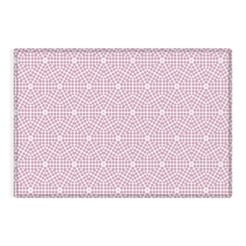 Emmie K SPRING BLOOM DOT PINK Outdoor Rug