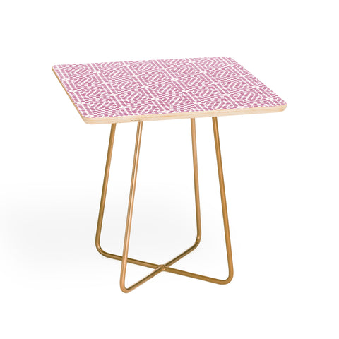 Emmie K SPRING BLOOM DOT PINK Side Table