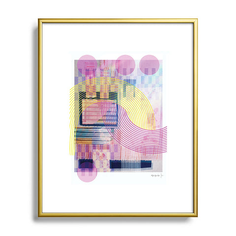 Emmie K Woven Collage Soul Picnic Metal Framed Art Print