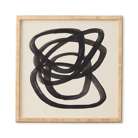 EnShape Mid Century Modern Minimalist Framed Wall Art