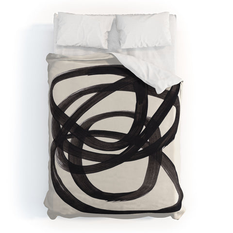 EnShape Mid Century Modern Minimalist Duvet Cover