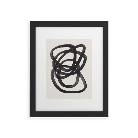 EnShape Mid Century Modern Minimalist Framed Art Print