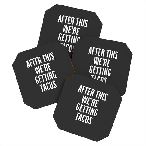 EnvyArt Getting Tacos Coaster Set