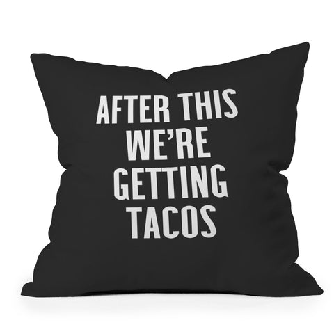 EnvyArt Getting Tacos Outdoor Throw Pillow