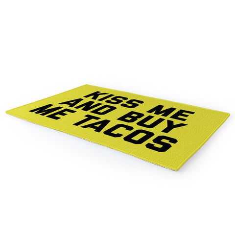 EnvyArt Kiss Me Tacos Funny Quote Area Rug