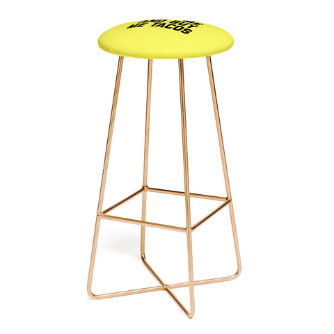 EnvyArt Kiss Me Tacos Funny Quote Bar Stool