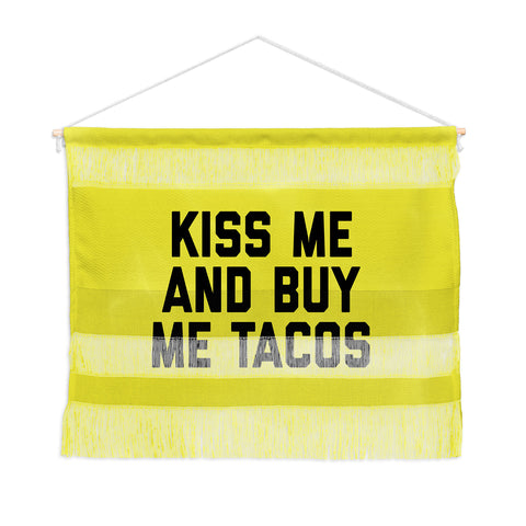EnvyArt Kiss Me Tacos Funny Quote Wall Hanging Landscape