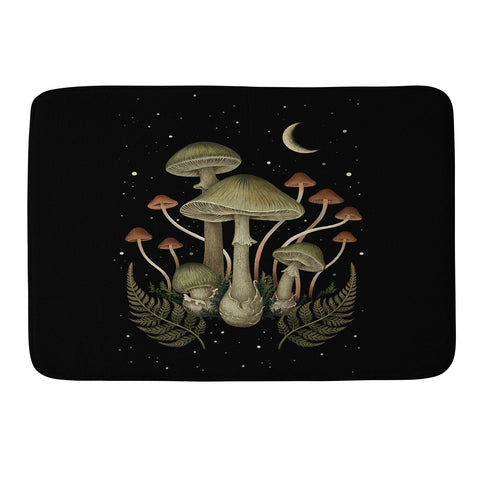 episodic drawing Autumn Mushroom Memory Foam Bath Mat