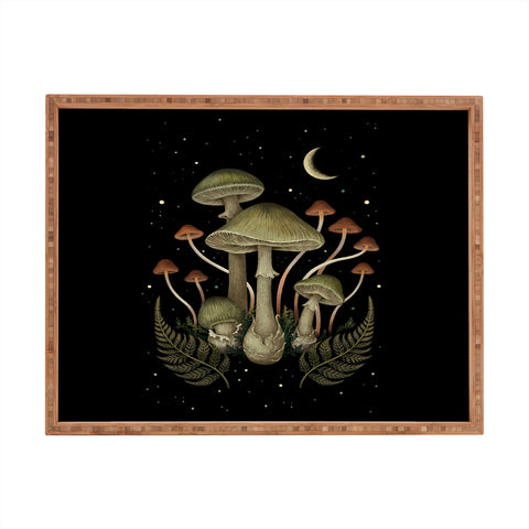 episodic drawing Autumn Mushroom Rectangular Tray