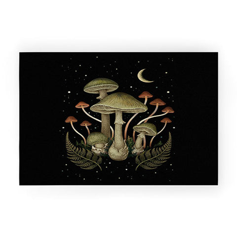 episodic drawing Autumn Mushroom Welcome Mat
