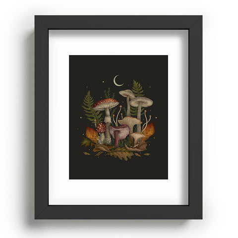 episodic drawing Autumn Mushrooms I Recessed Framing Rectangle