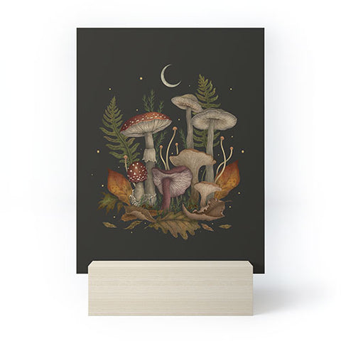 episodic drawing Autumn Mushrooms I Mini Art Print