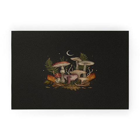 episodic drawing Autumn Mushrooms I Welcome Mat