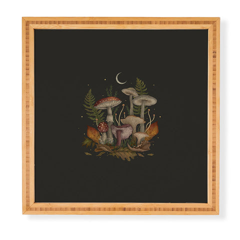 episodic drawing Autumn Mushrooms I Framed Wall Art