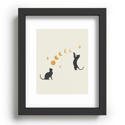 episodic drawing Cat and Moon 1 Recessed Framing Rectangle