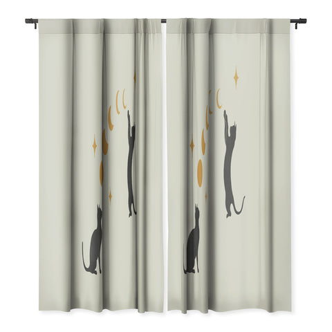 episodic drawing Cat and Moon 1 Blackout Non Repeat