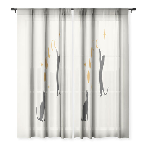 episodic drawing Cat and Moon 1 Sheer Non Repeat