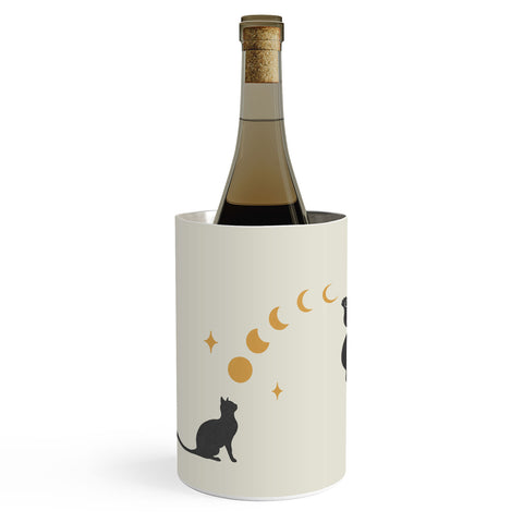 episodic drawing Cat and Moon 1 Wine Chiller