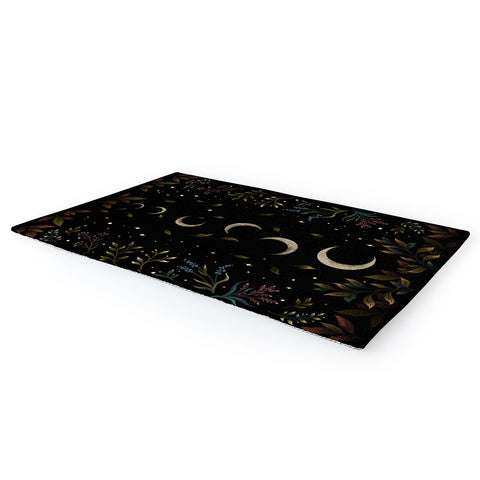 episodic drawing Crescent Moon Garden Area Rug