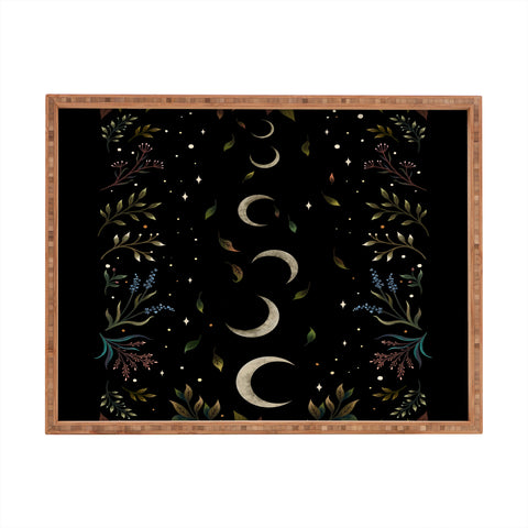 episodic drawing Crescent Moon Garden Rectangular Tray