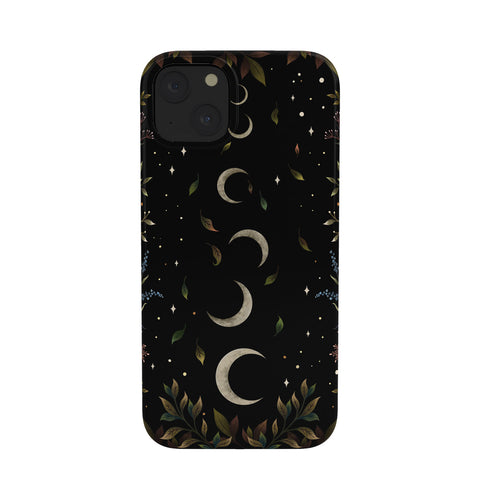 episodic drawing Crescent Moon Garden Phone Case