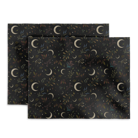 episodic drawing Crescent Moon Garden Placemat