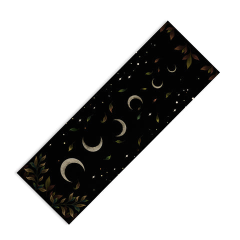 episodic drawing Crescent Moon Garden Yoga Mat
