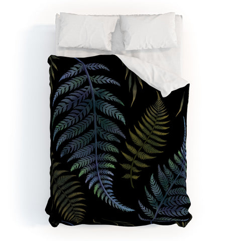 episodic drawing Fern Leaves Duvet Cover