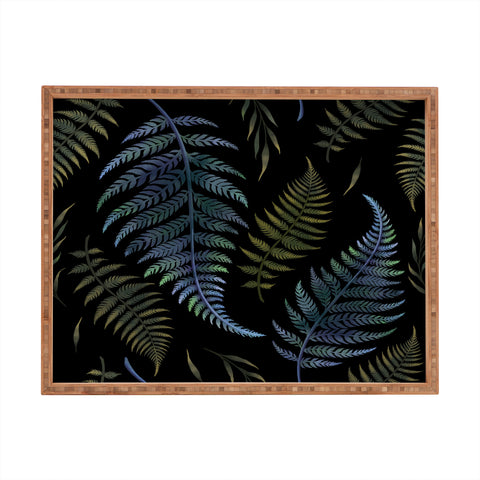 episodic drawing Fern Leaves Rectangular Tray