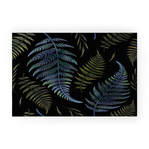 episodic drawing Fern Leaves Welcome Mat