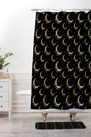 episodic drawing Merry Bright Shower Curtain And Mat