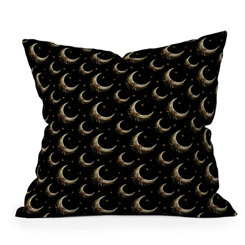 episodic drawing Merry Bright Throw Pillow
