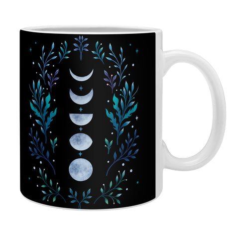 episodic drawing Moonlight Garden Blue Coffee Mug