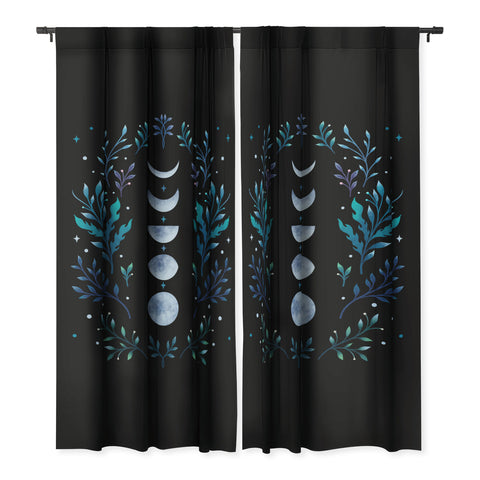 episodic drawing Moonlight Garden Blue Blackout Non Repeat