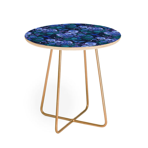 episodic drawing Violet February Flower Round Side Table