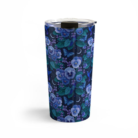 episodic drawing Violet February Flower Travel Mug