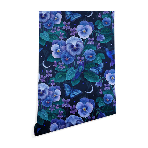 episodic drawing Violet February Flower Wallpaper