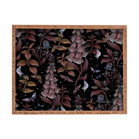 episodic drawing Witchy Magical Foxglove Garden Rectangular Tray