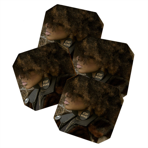 EricaGenece Stay Woke Coaster Set