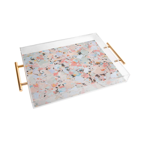 evamatise Abstract Chaos I Acrylic Tray