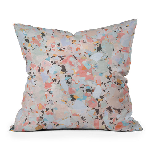 evamatise Abstract Chaos I Outdoor Throw Pillow