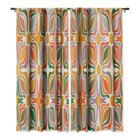 evamatise Abstract Flowers Summer Holiday Blackout Non Repeat