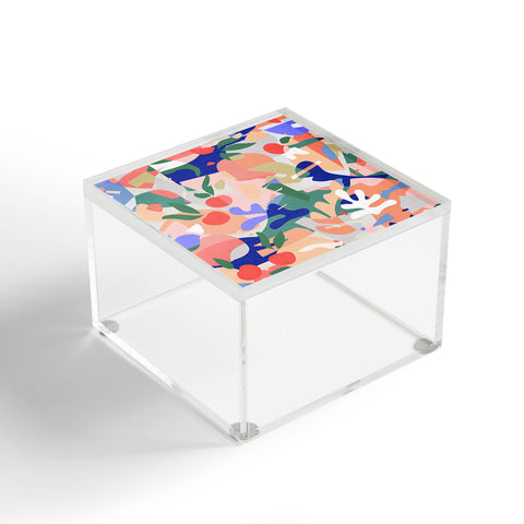 evamatise Abstract Fruits and Leaves Acrylic Box