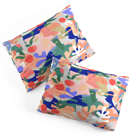evamatise Abstract Fruits and Leaves Pillow Shams