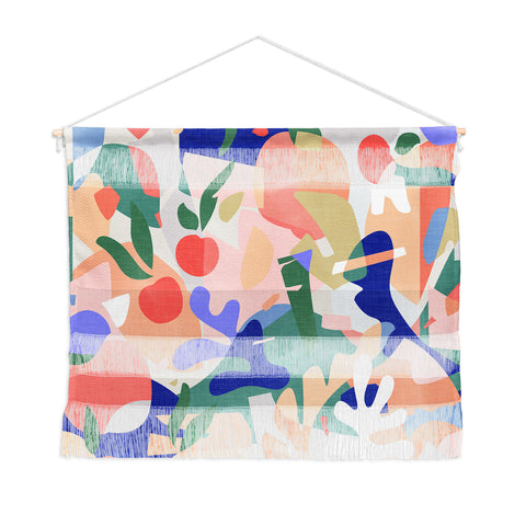 evamatise Abstract Fruits and Leaves Wall Hanging Landscape