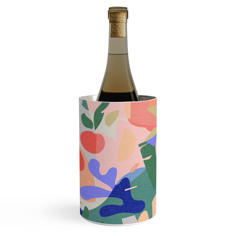 evamatise Abstract Fruits and Leaves Wine Chiller