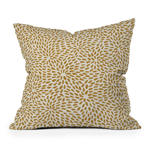 evamatise Golden Organic Seeds Outdoor Throw Pillow